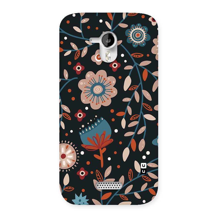 Nordic Arts Flowery Space Back Case for Canvas HD A116