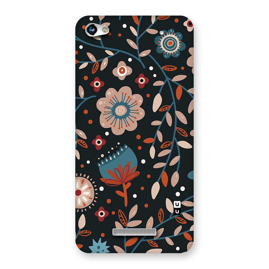 Nordic Arts Flowery Space Back Case for Canvas Hue 2 A316