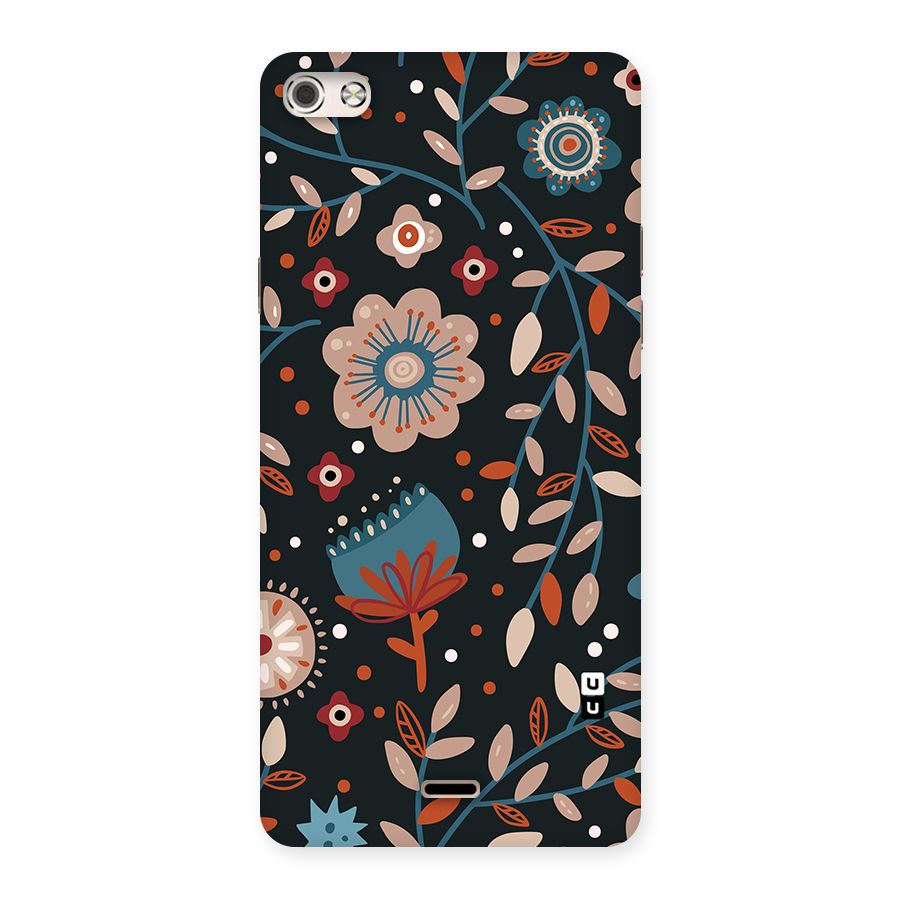 Nordic Arts Flowery Space Back Case for Canvas Silver 5