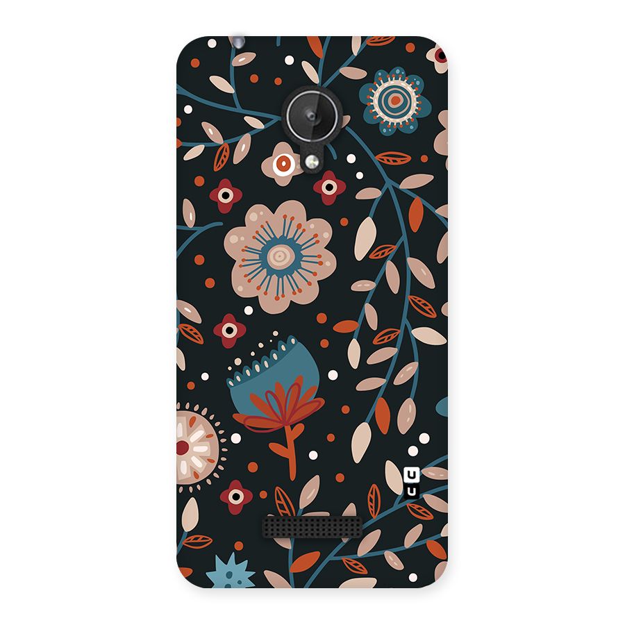 Nordic Arts Flowery Space Back Case for Canvas Spark Q380