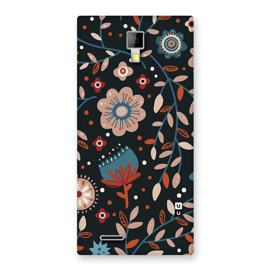 Nordic Arts Flowery Space Back Case for Canvas Xpress A99