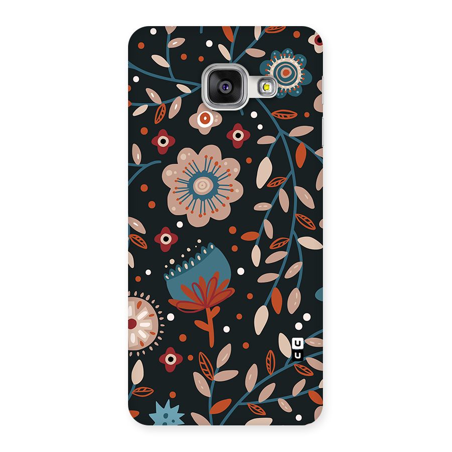 Nordic Arts Flowery Space Back Case for Galaxy A3 (2016)