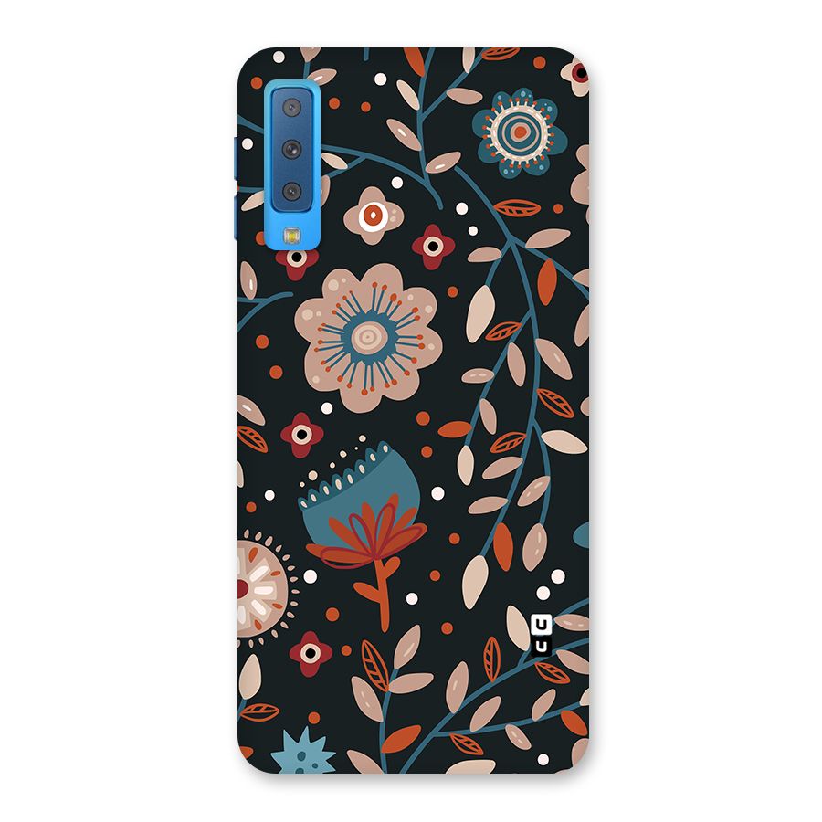 Nordic Arts Flowery Space Back Case for Galaxy A7 (2018)