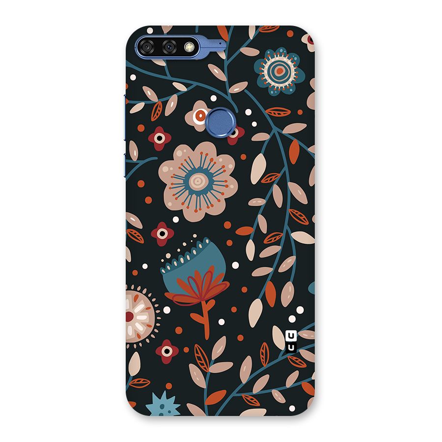 Nordic Arts Flowery Space Back Case for Honor 7C