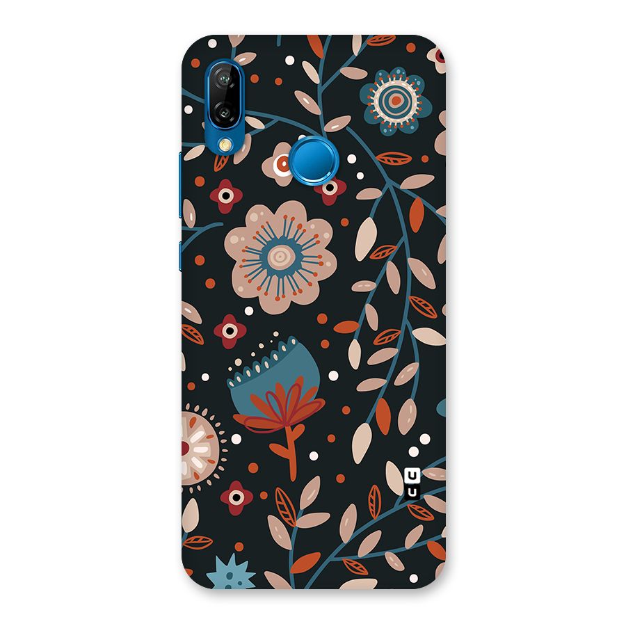 Nordic Arts Flowery Space Back Case for Huawei P20 Lite