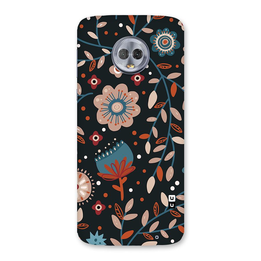 Nordic Arts Flowery Space Back Case for Moto G6 Plus