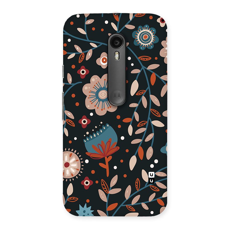 Nordic Arts Flowery Space Back Case for Moto G Turbo