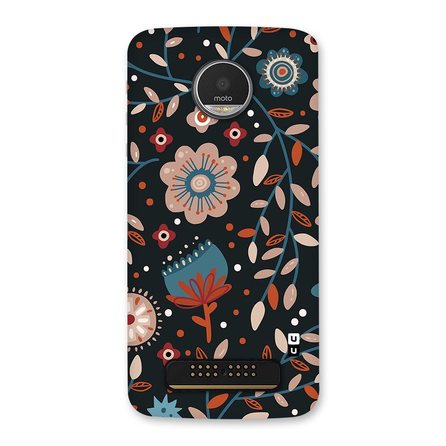 Nordic Arts Flowery Space Back Case for Moto Z Play