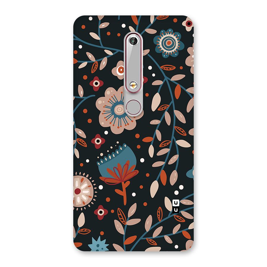 Nordic Arts Flowery Space Back Case for Nokia 6.1