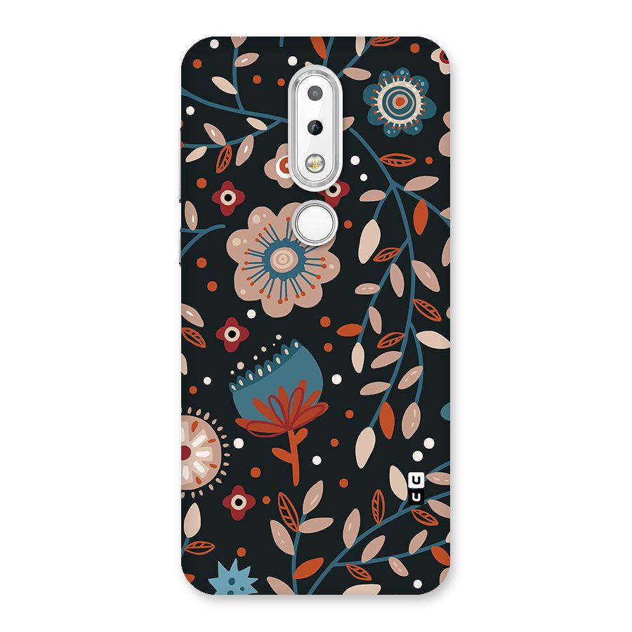 Nordic Arts Flowery Space Back Case for Nokia 6.1 Plus