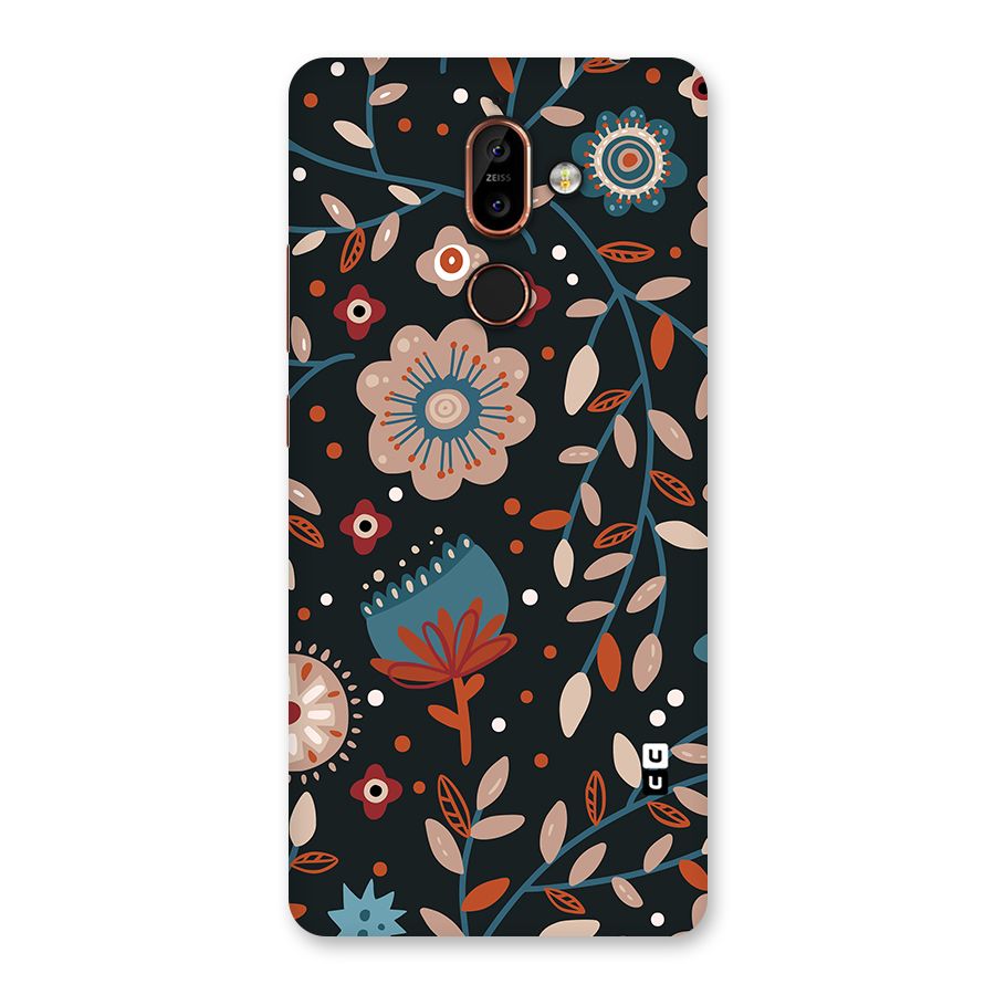 Nordic Arts Flowery Space Back Case for Nokia 7 Plus