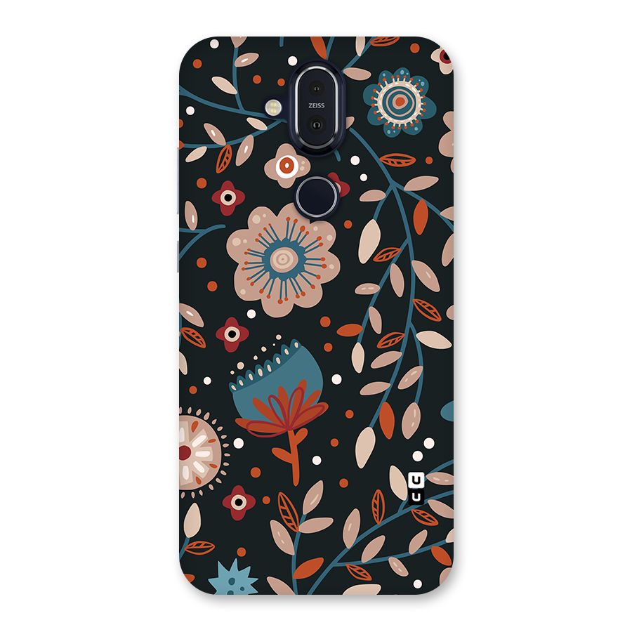 Nordic Arts Flowery Space Back Case for Nokia 8.1