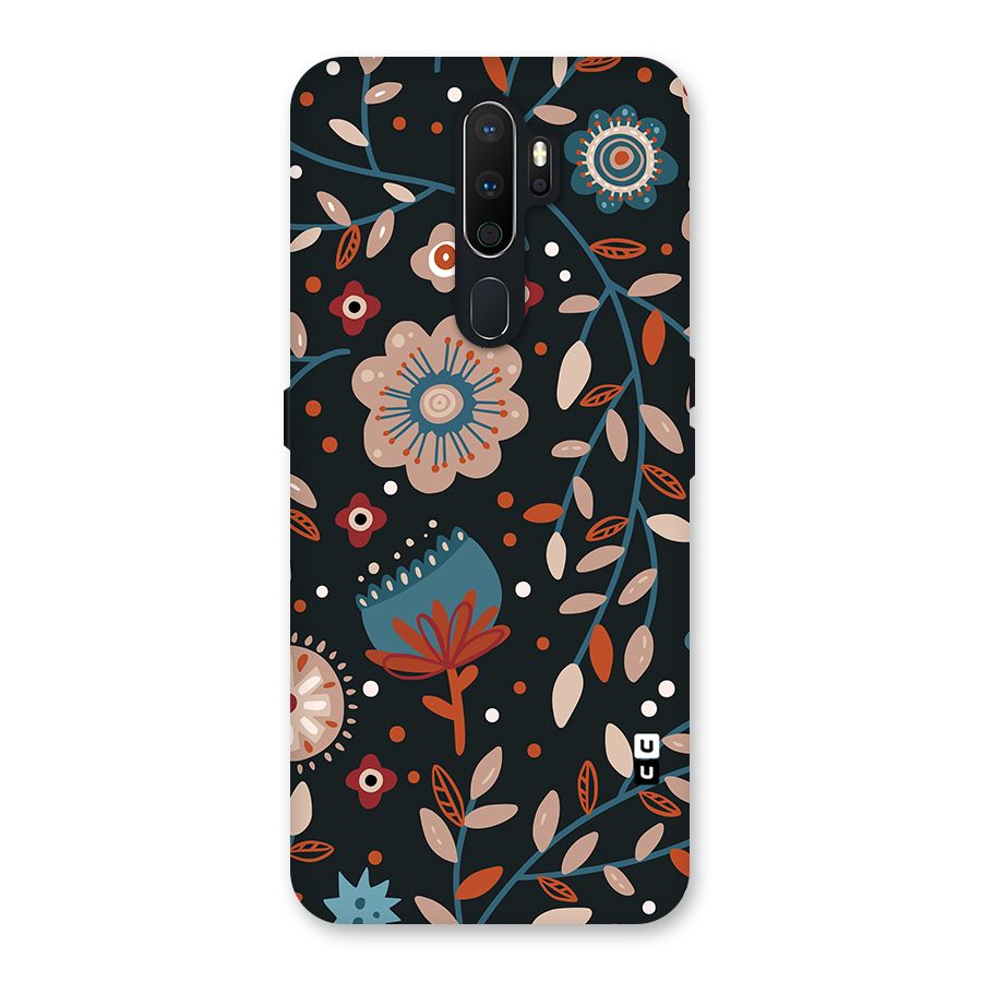Nordic Arts Flowery Space Back Case for Oppo A5 (2020)