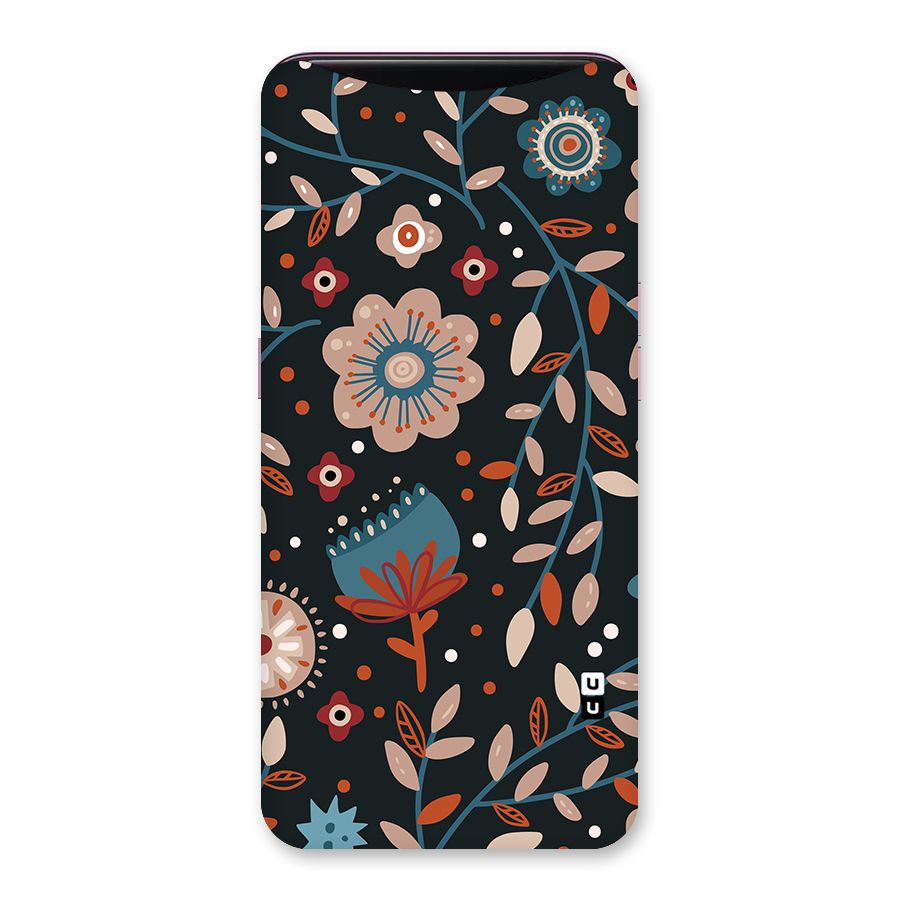 Nordic Arts Flowery Space Back Case for Oppo Find X