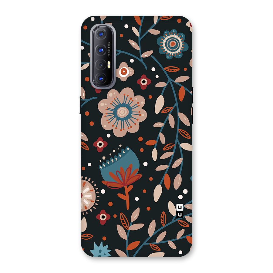 Nordic Arts Flowery Space Back Case for Oppo Reno3 Pro