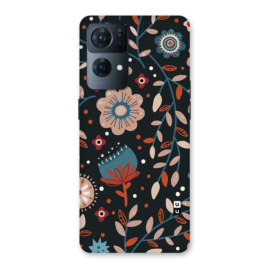Nordic Arts Flowery Space Back Case for Oppo Reno7 Pro 5G