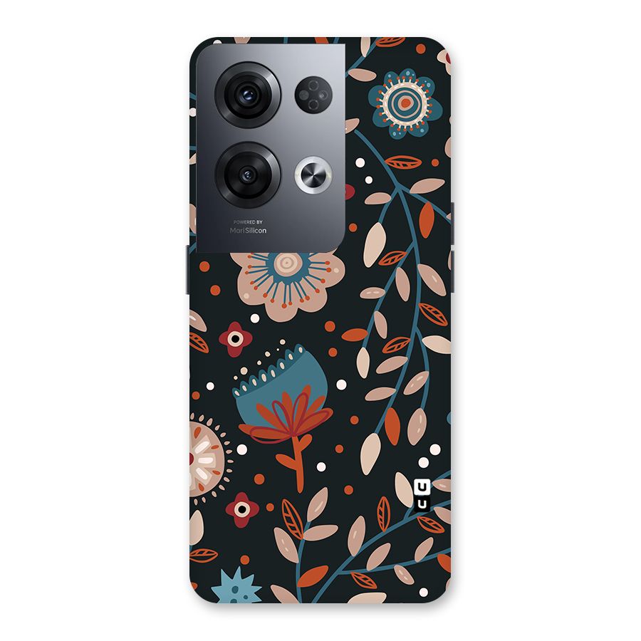 Nordic Arts Flowery Space Back Case for Oppo Reno8 Pro 5G