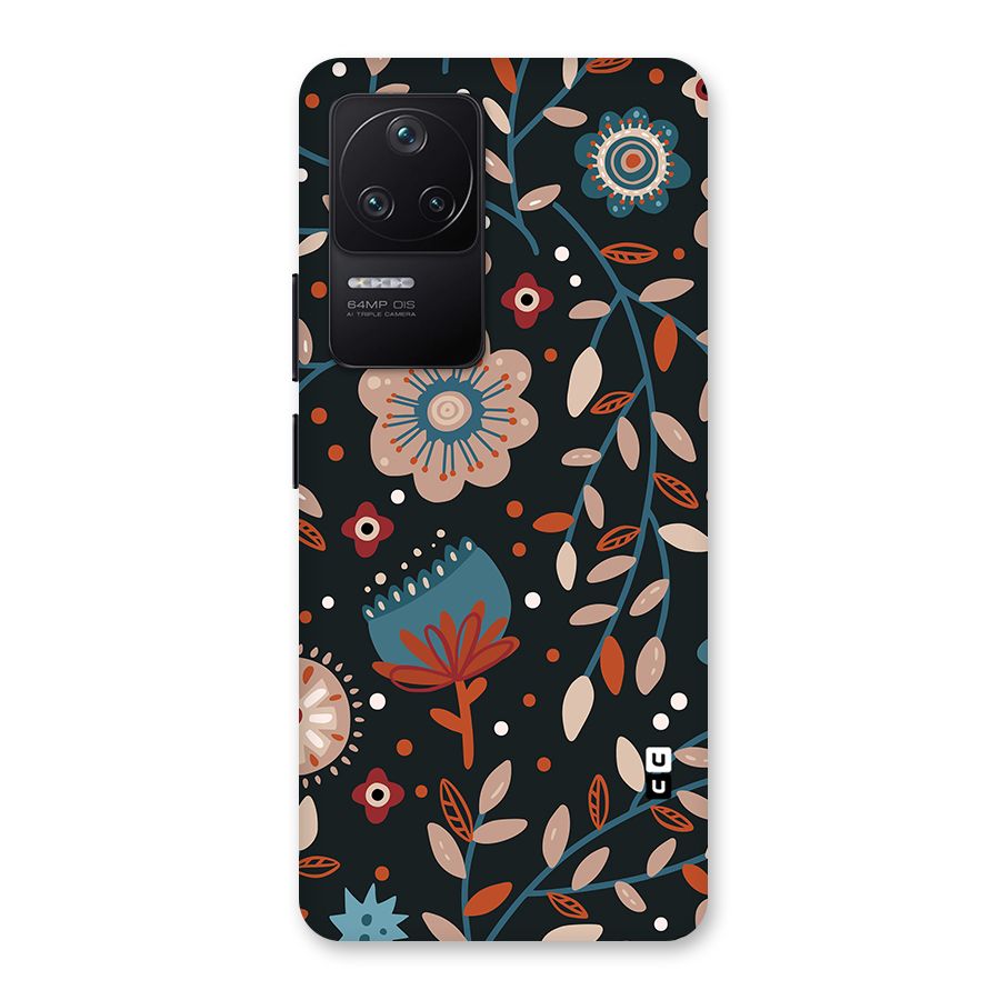 Nordic Arts Flowery Space Back Case for Poco F4 5G