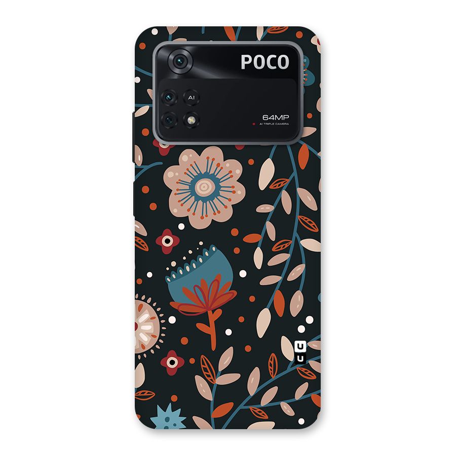 Nordic Arts Flowery Space Back Case for Poco M4 Pro 4G