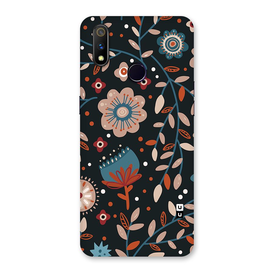 Nordic Arts Flowery Space Back Case for Realme 3 Pro