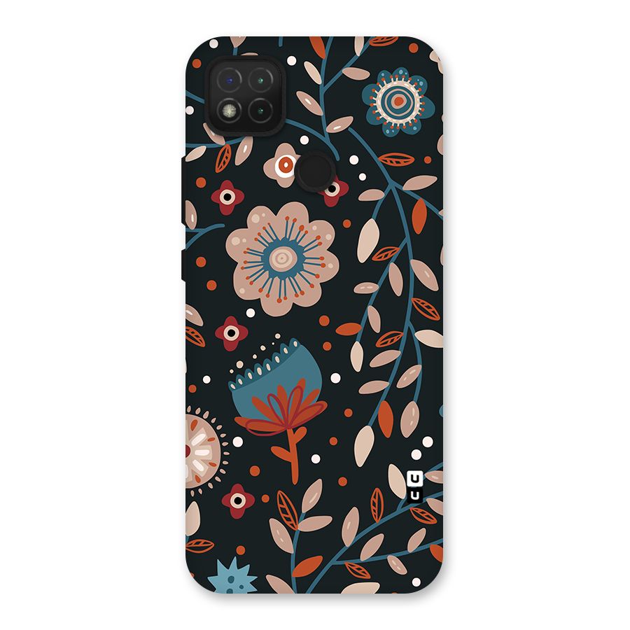 Nordic Arts Flowery Space Back Case for Redmi 9 Activ