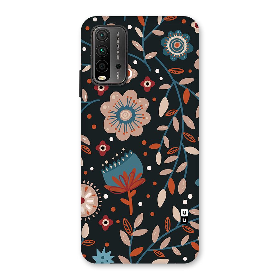Nordic Arts Flowery Space Back Case for Redmi 9 Power