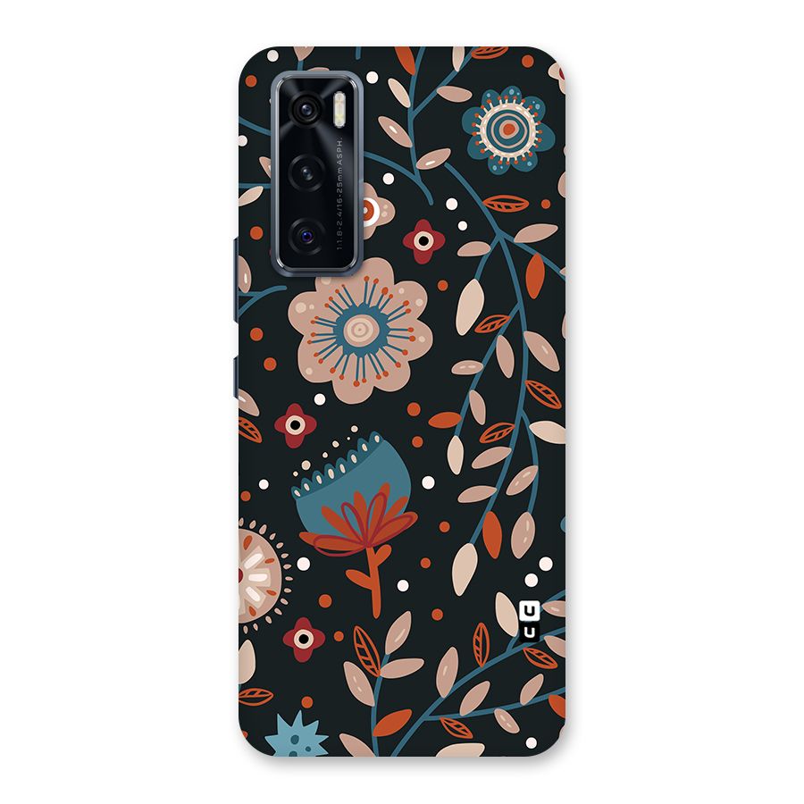 Nordic Arts Flowery Space Back Case for Vivo V20 SE