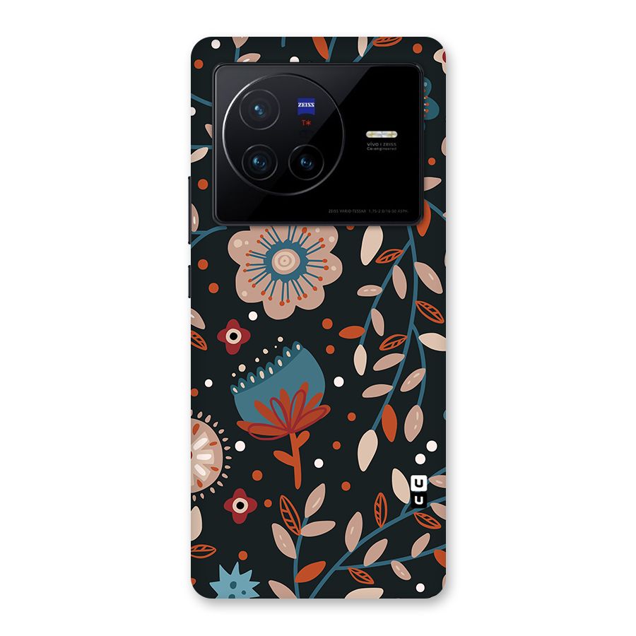 Nordic Arts Flowery Space Back Case for Vivo X80
