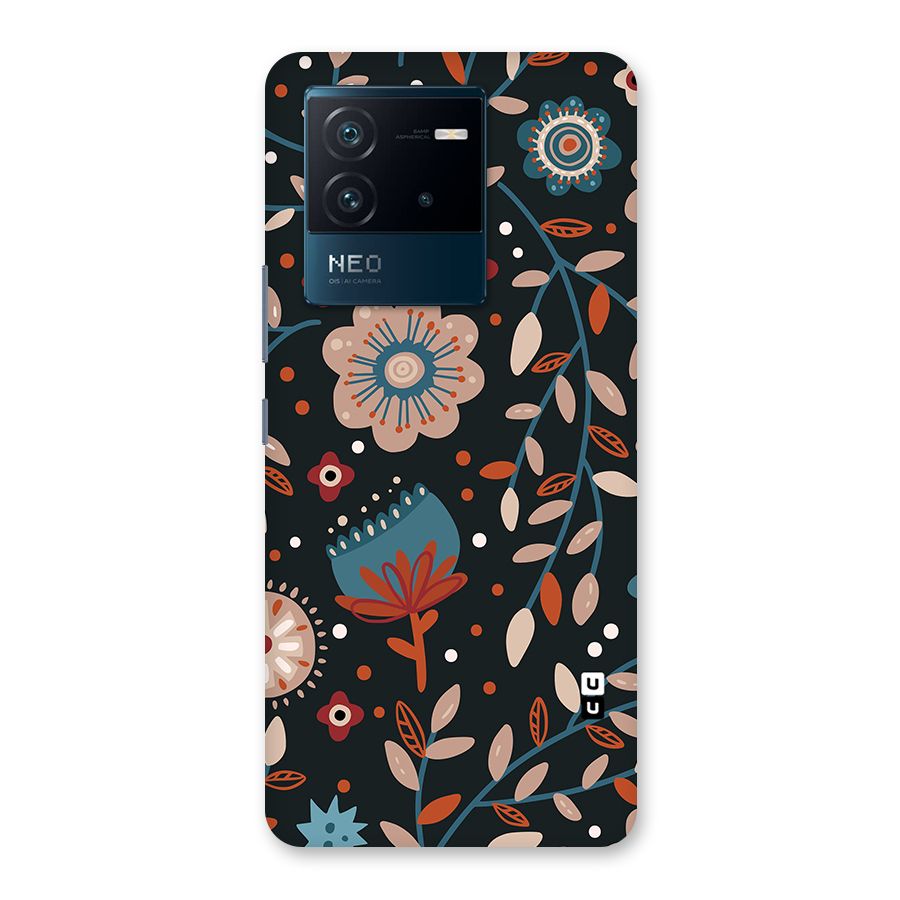 Nordic Arts Flowery Space Back Case for Vivo iQOO Neo 6 5G