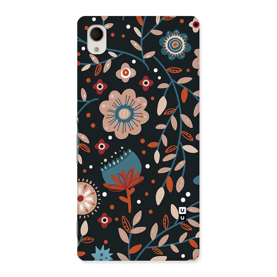 Nordic Arts Flowery Space Back Case for Xperia M4 Aqua