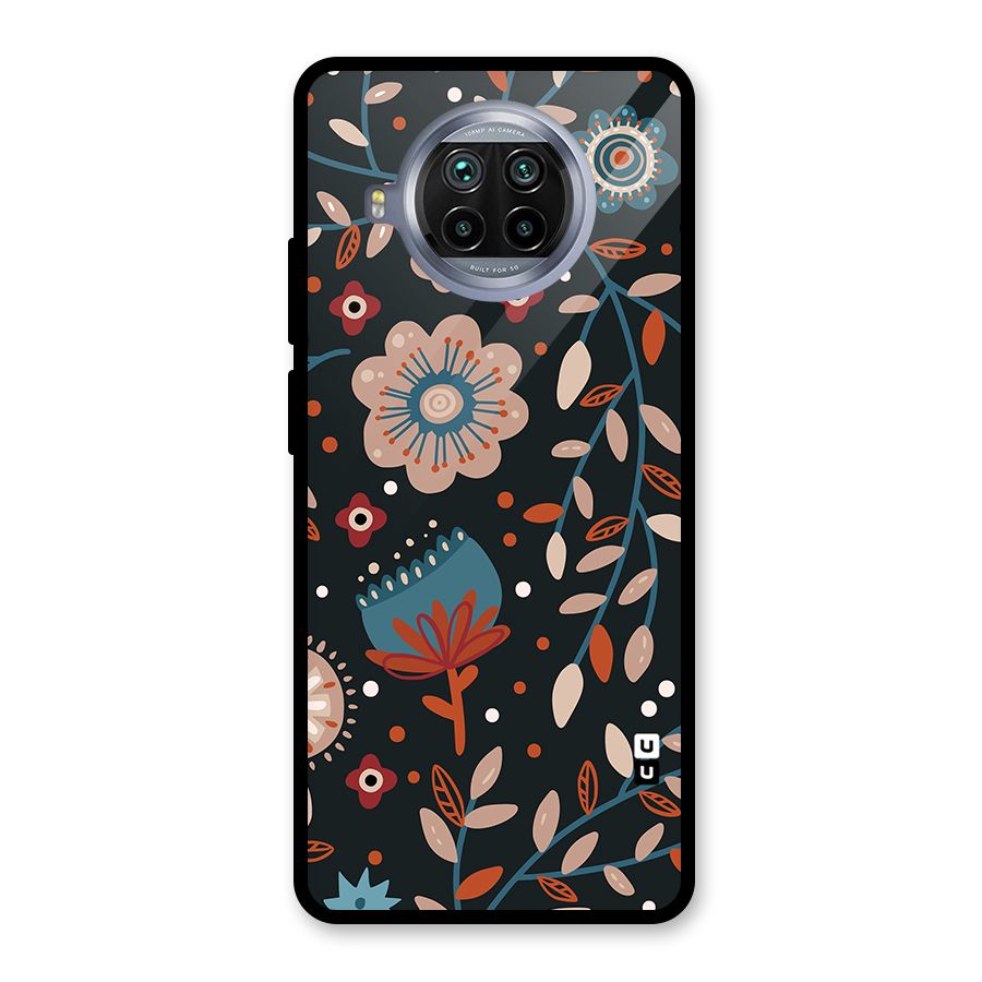 Nordic Arts Flowery Space Glass Back Case for Mi 10i