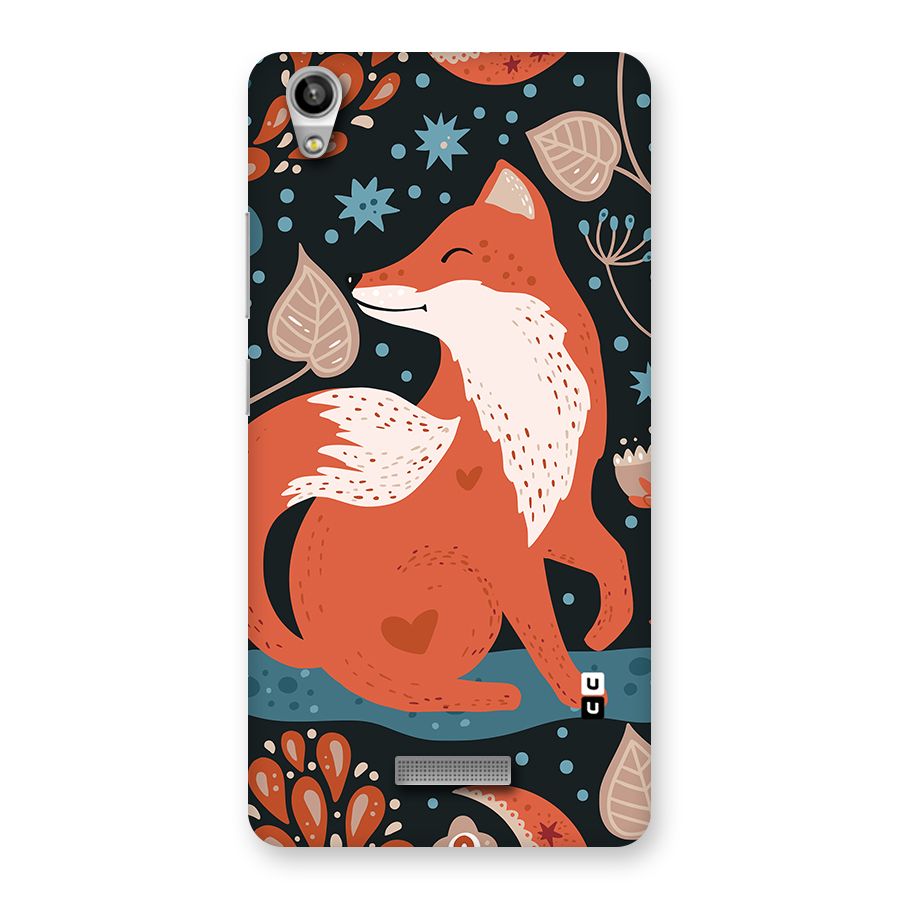 Nordic Arts Fox Back Case for Lava Pixel V1