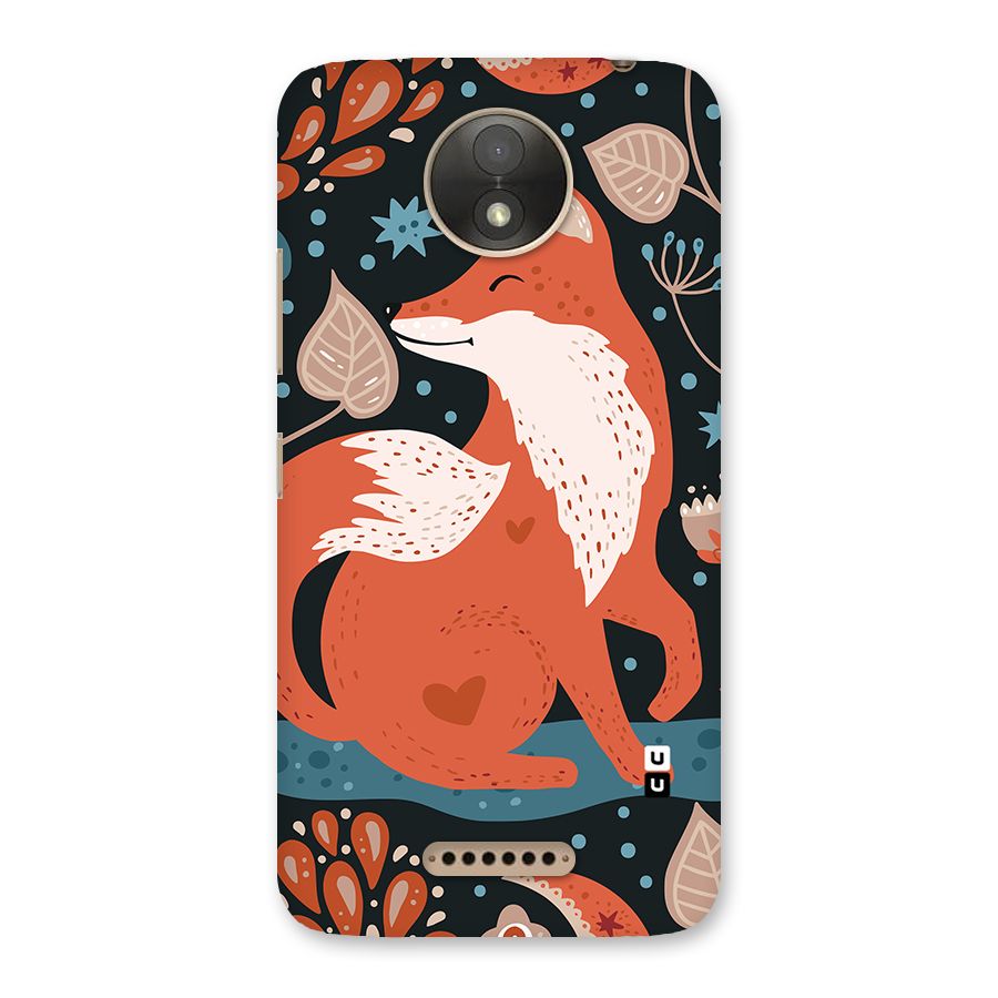 Nordic Arts Fox Back Case for Moto C Plus