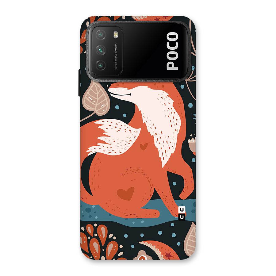 Nordic Arts Fox Back Case for Poco M3