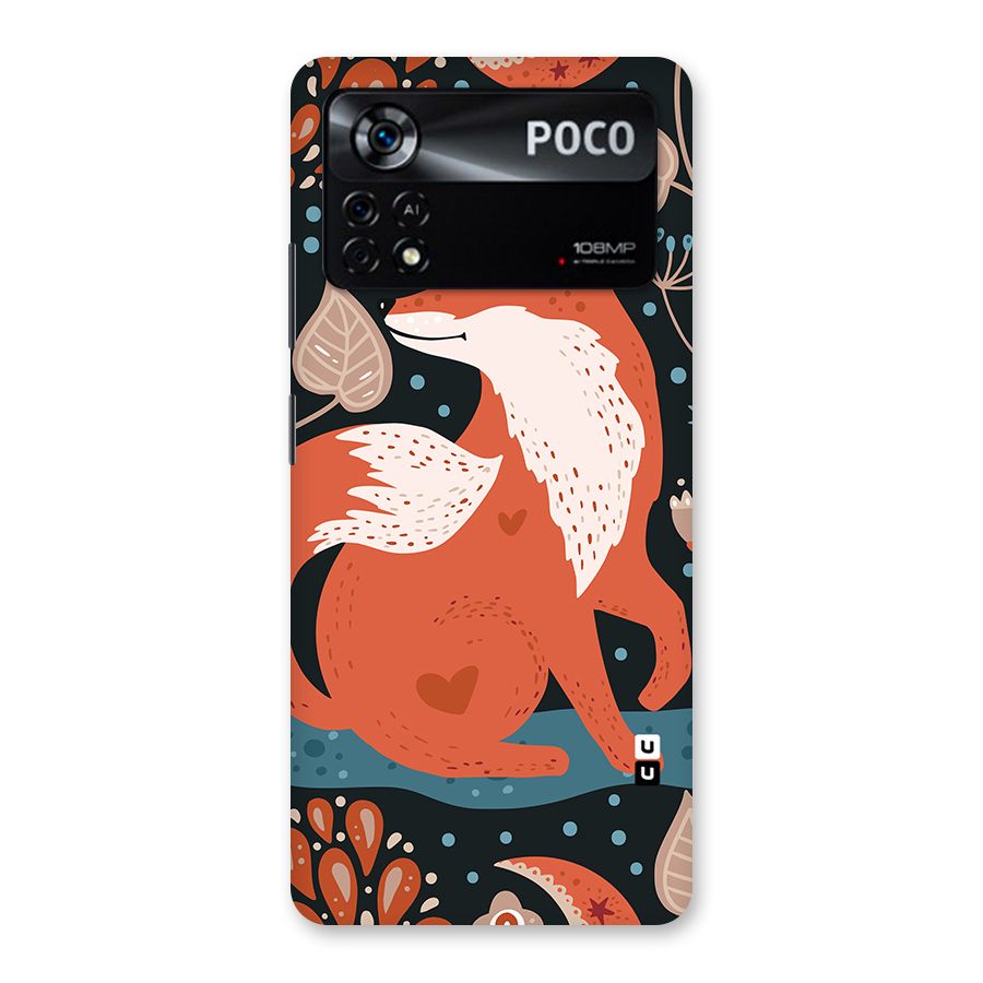 Nordic Arts Fox Back Case for Poco X4 Pro 5G