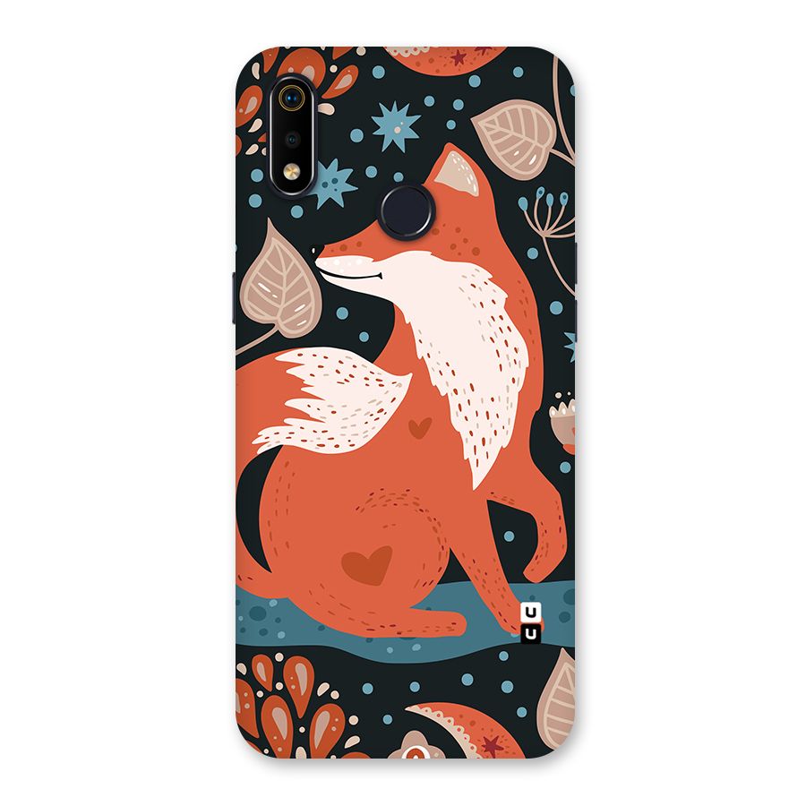 Nordic Arts Fox Back Case for Realme 3i