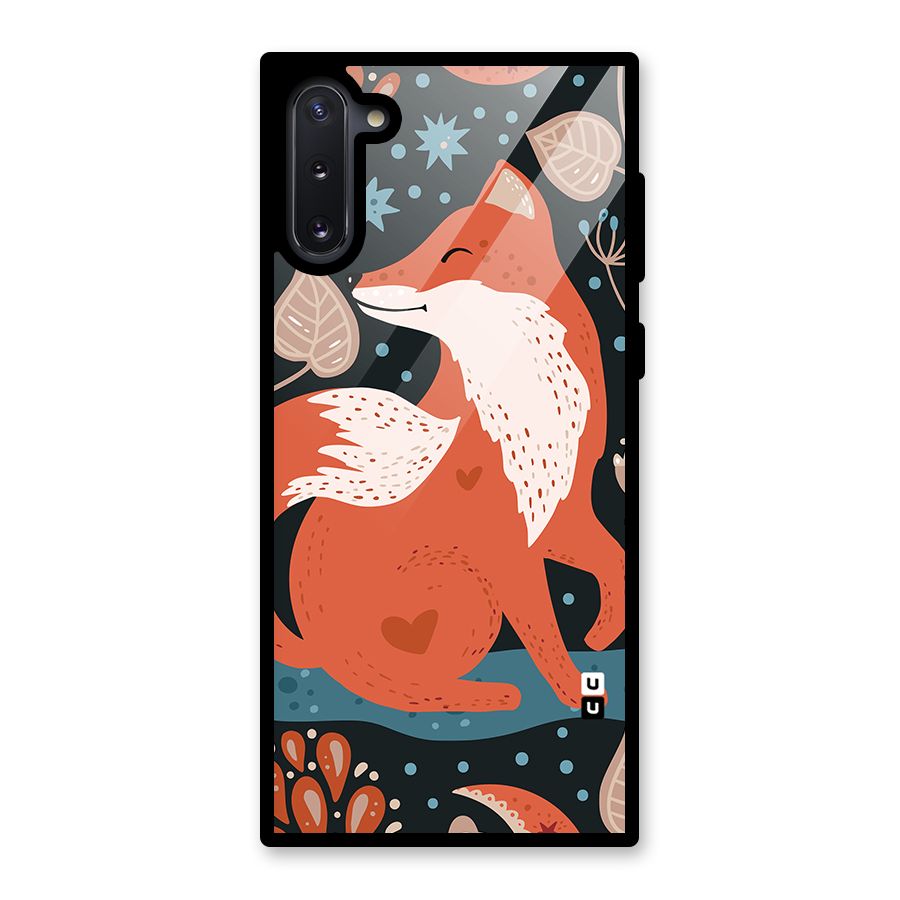 Nordic Arts Fox Glass Back Case for Galaxy Note 10