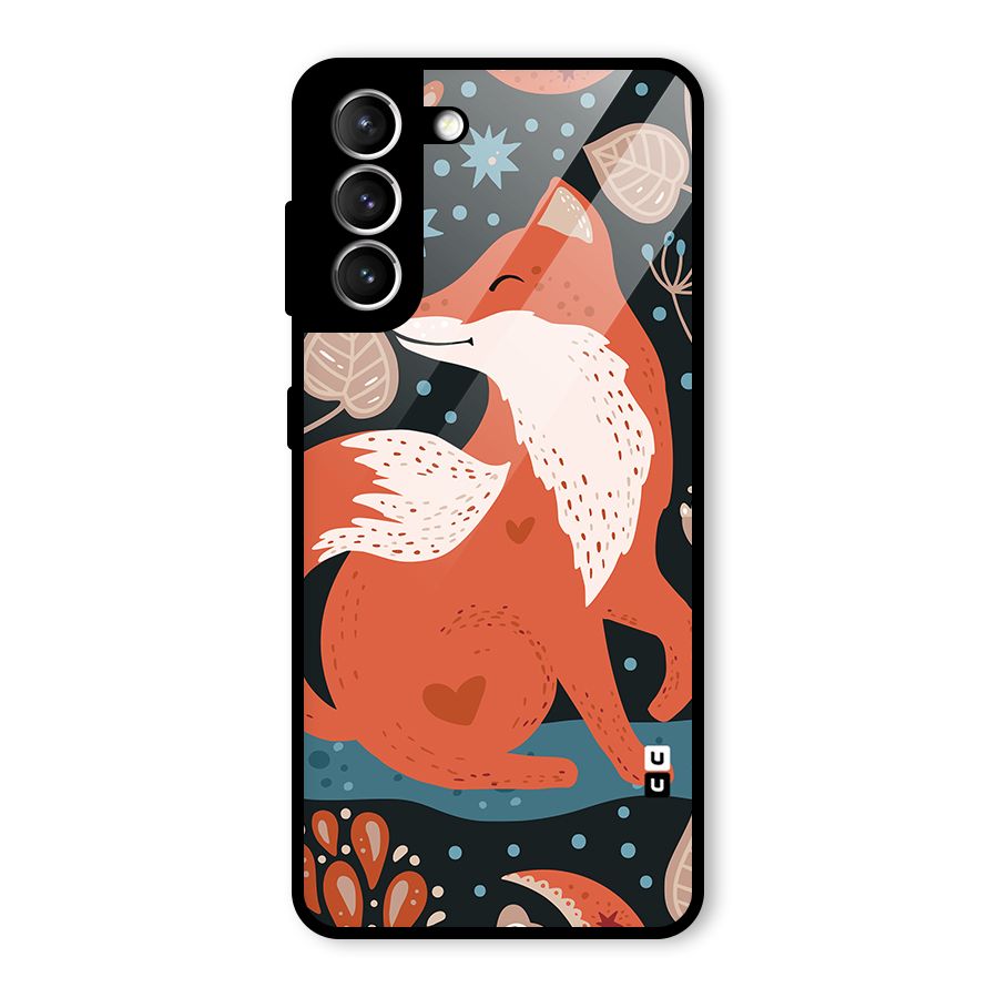 Nordic Arts Fox Glass Back Case for Galaxy S21 5G