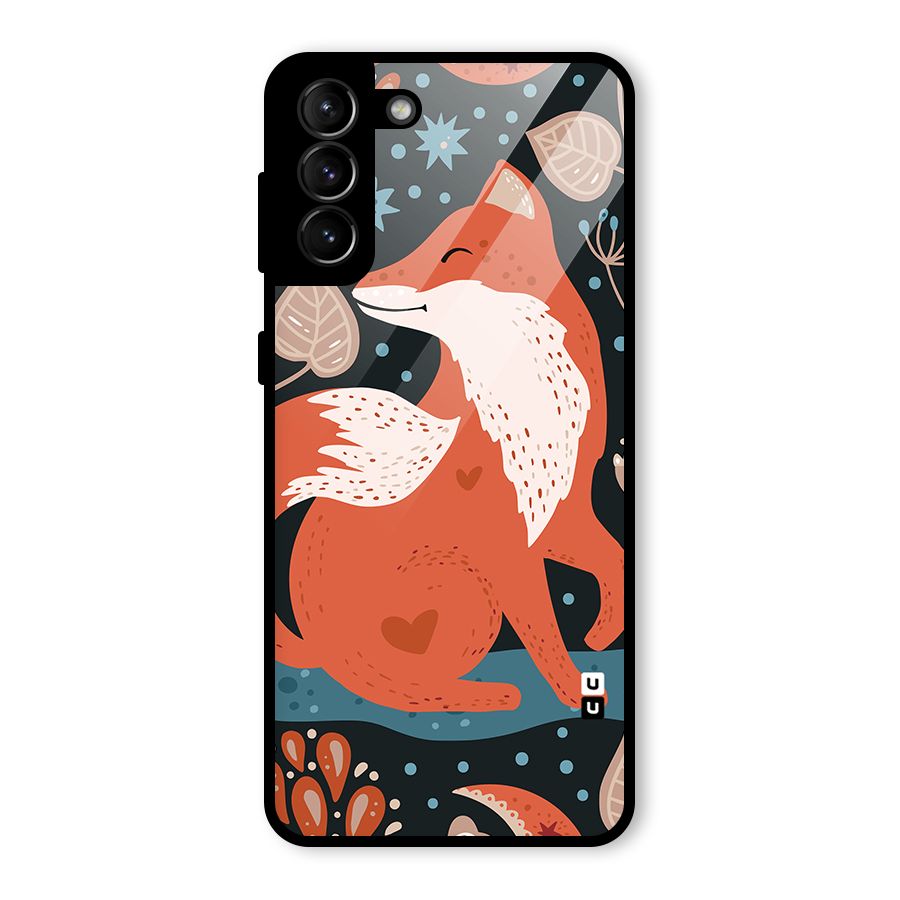 Nordic Arts Fox Glass Back Case for Galaxy S21 Plus
