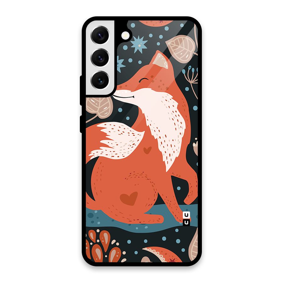 Nordic Arts Fox Glass Back Case for Galaxy S22 Plus 5G