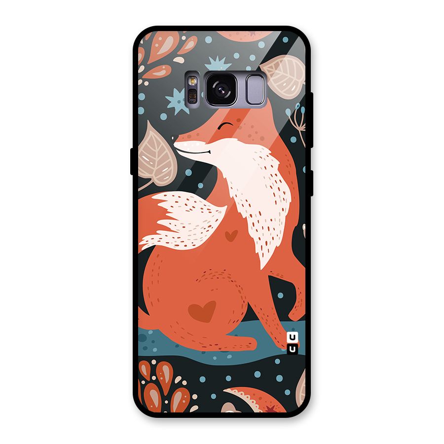 Nordic Arts Fox Glass Back Case for Galaxy S8