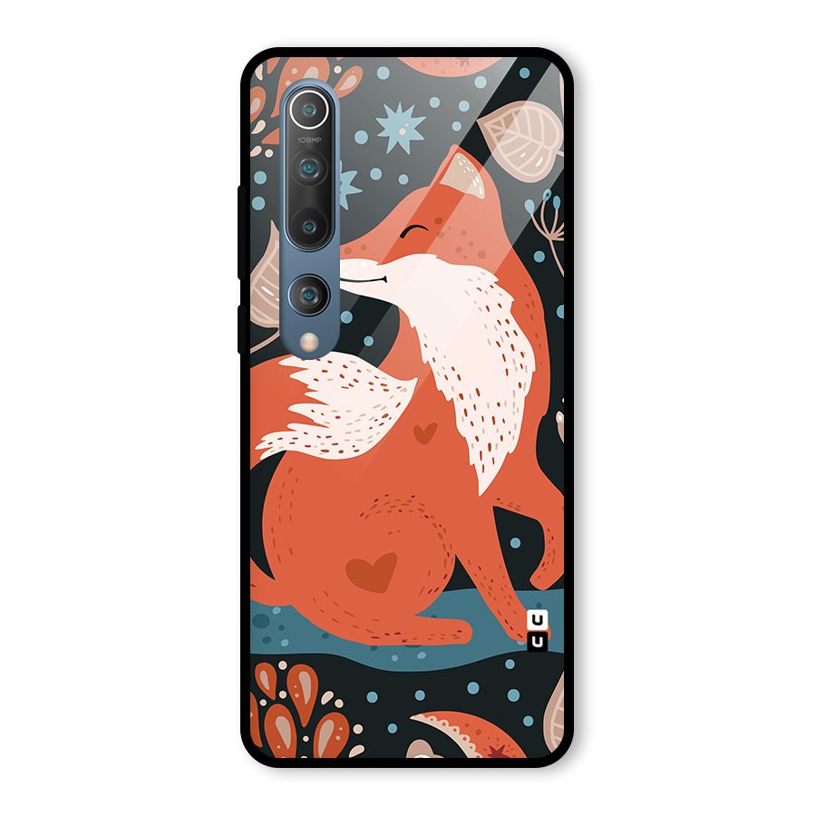Nordic Arts Fox Glass Back Case for Mi 10