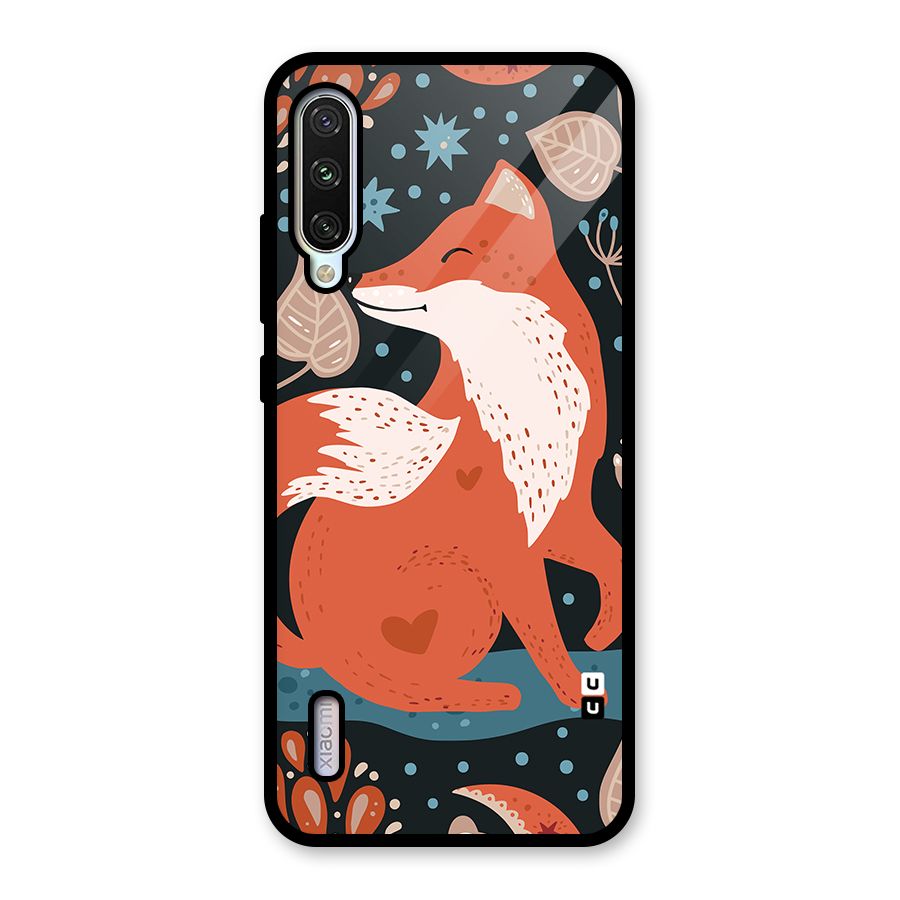 Nordic Arts Fox Glass Back Case for Mi A3