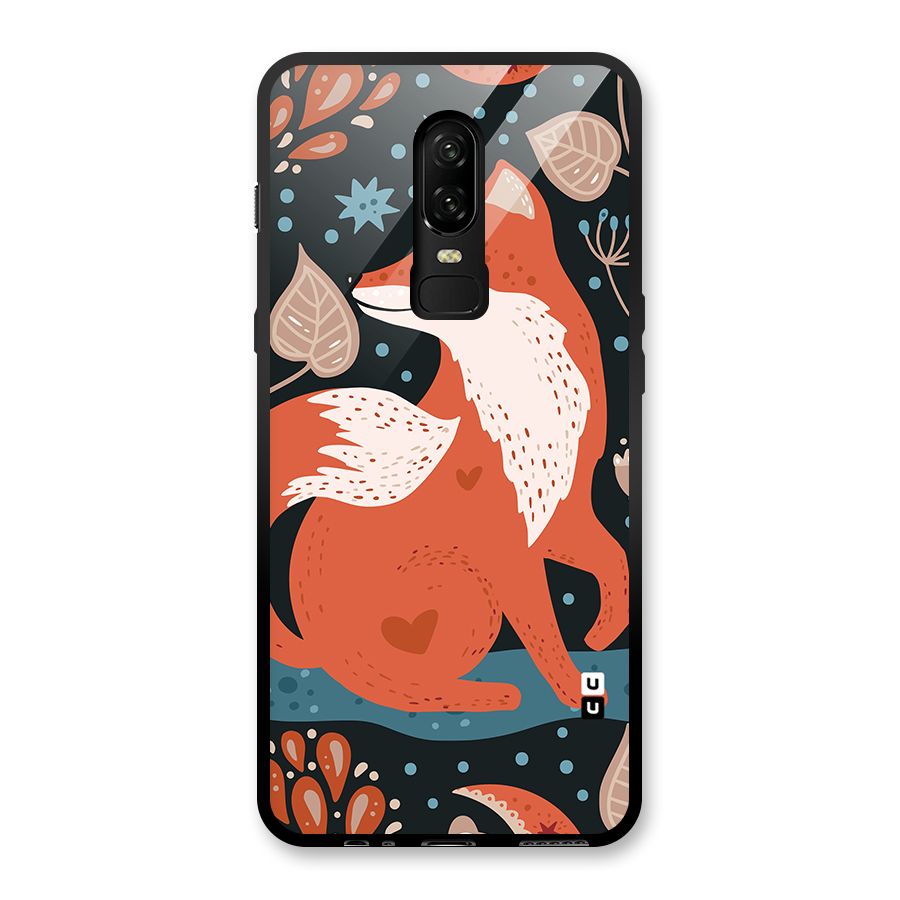 Nordic Arts Fox Glass Back Case for OnePlus 6