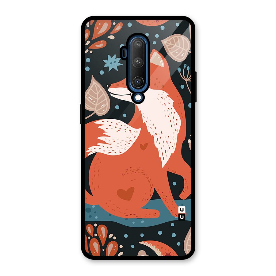 Nordic Arts Fox Glass Back Case for OnePlus 7T Pro