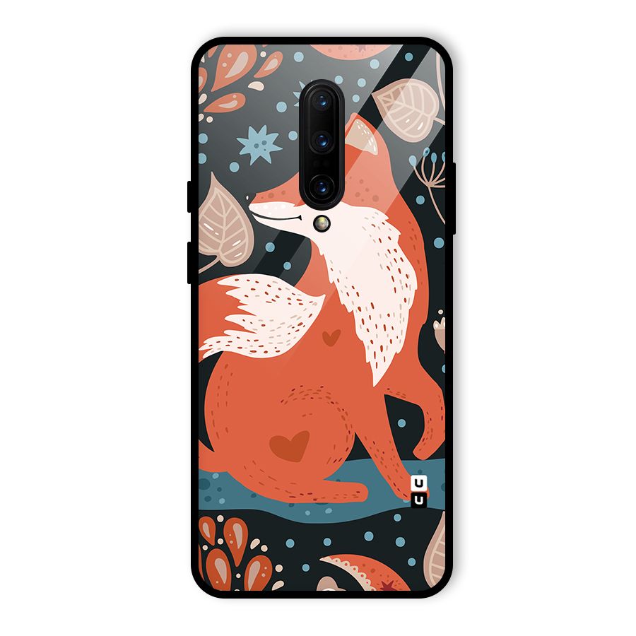 Nordic Arts Fox Glass Back Case for OnePlus 7 Pro