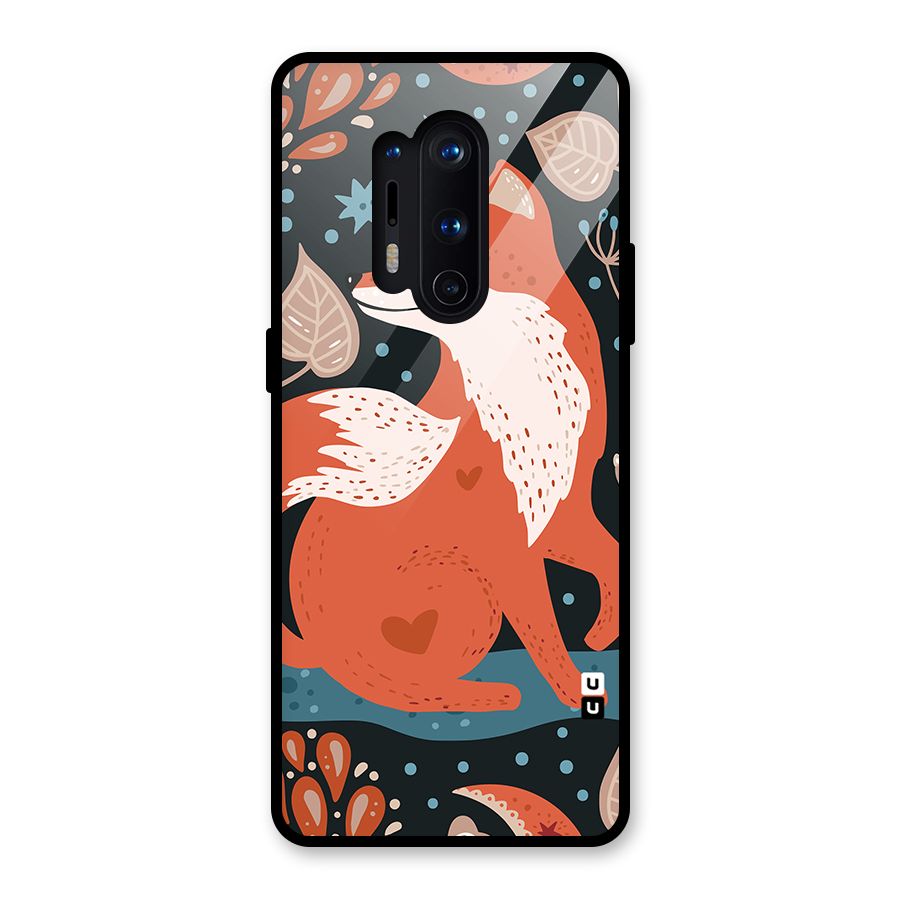 Nordic Arts Fox Glass Back Case for OnePlus 8 Pro