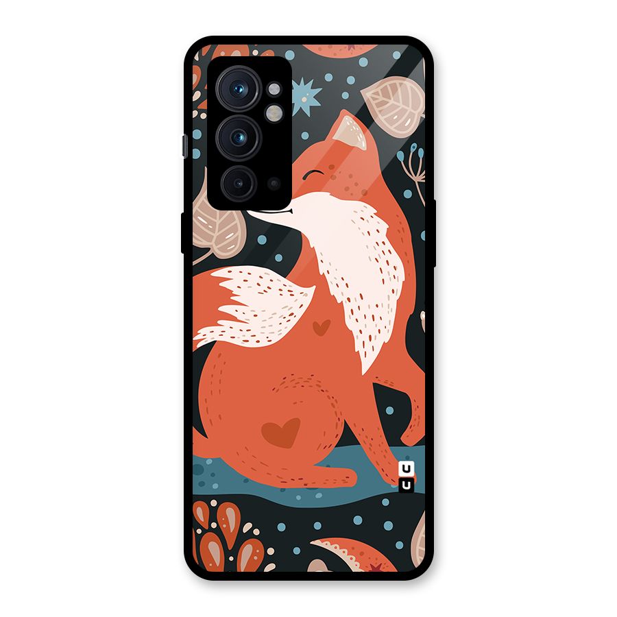 Nordic Arts Fox Glass Back Case for OnePlus 9RT 5G