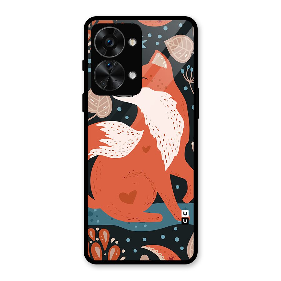 Nordic Arts Fox Glass Back Case for OnePlus Nord 2T