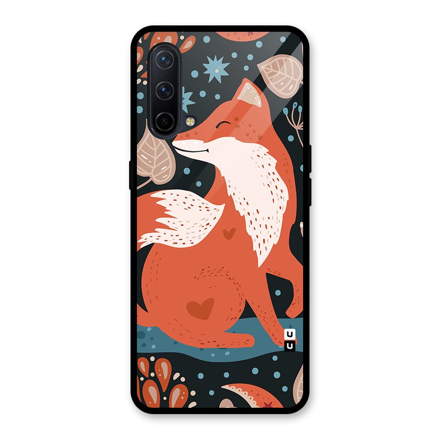 Nordic Arts Fox Glass Back Case for OnePlus Nord CE 5G
